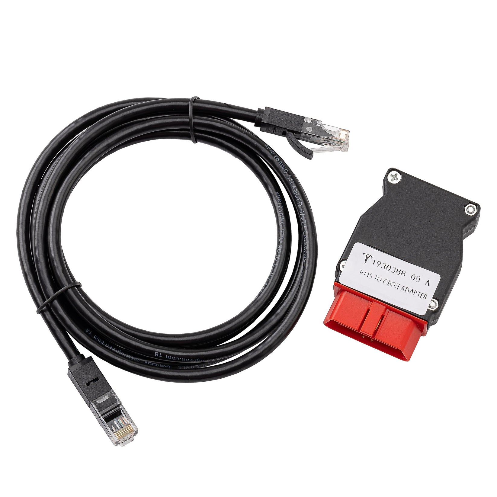 RJ45 TO OBDII ADAPTER, 2M RJ45 TO RJ45 CABLES – JTC TOOLS 4 TESLA