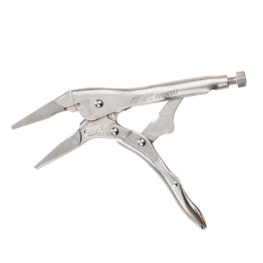 THE ORIGINAL LONG NOSE LOCKING PLIERS WITH WIRE CUTTER